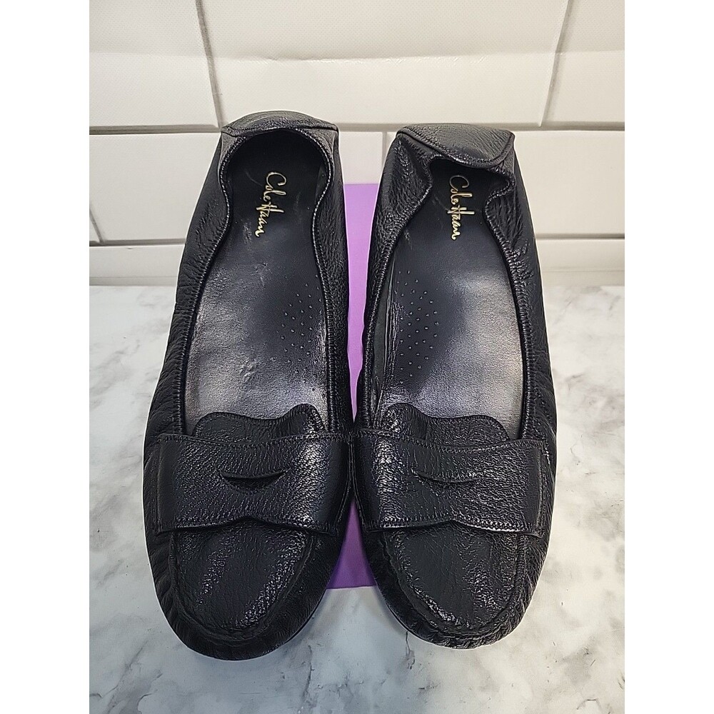 Cole Haan NikeAir Black Leather Comfort Penny Loafer Shoes Women’s 9 AA